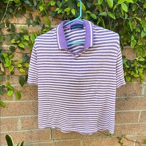 Kids Purple Striped Shirt